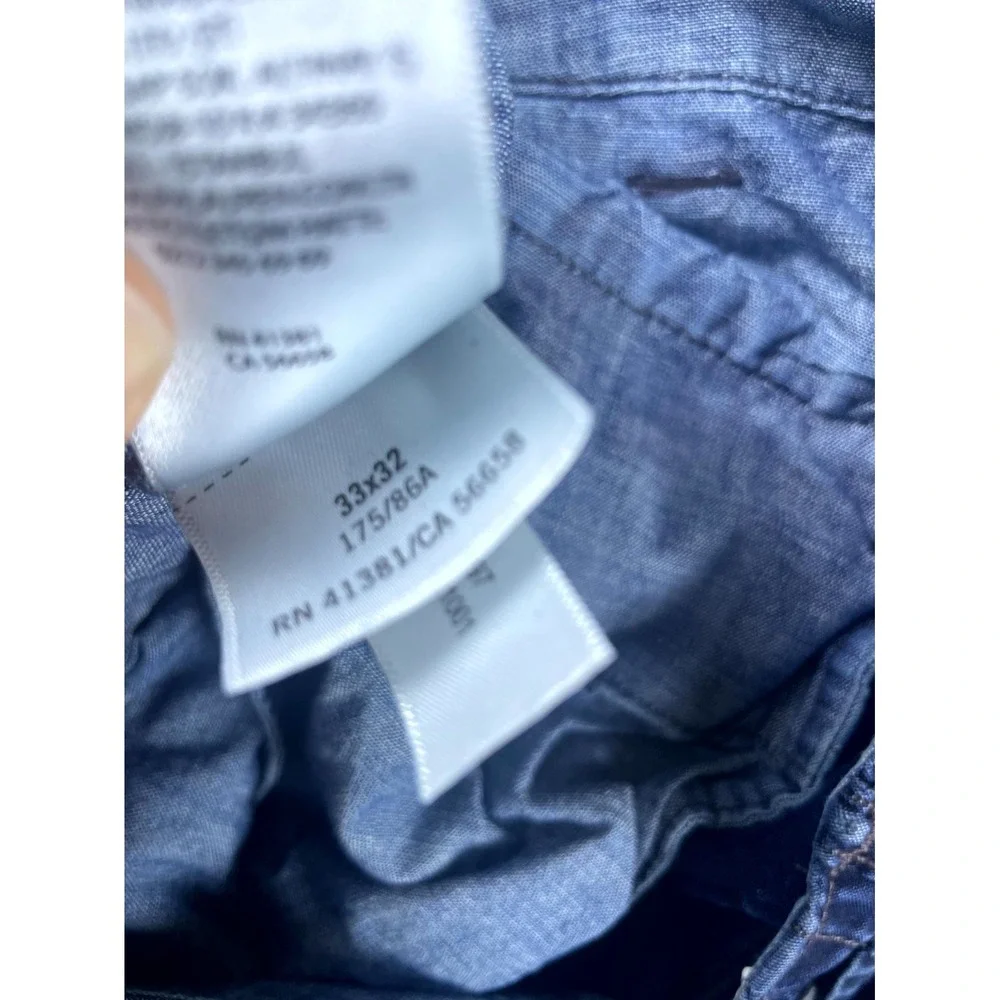 Polo Ralph Lauren Surplus Div. Mountain Trousers Cargo Pants 33X32 Mens Denim